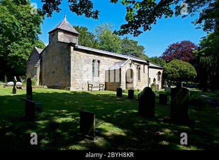 All Saints Church in the village of Wold Newton, East Yorkshire, England UK Stock Photo