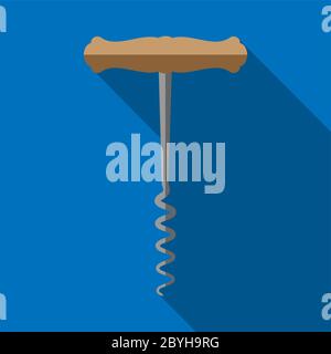 Corkscrew Vector Illustration Stock Vector