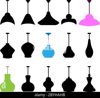 Ceiling Lamp Icon Vector Illustration Stock Vector