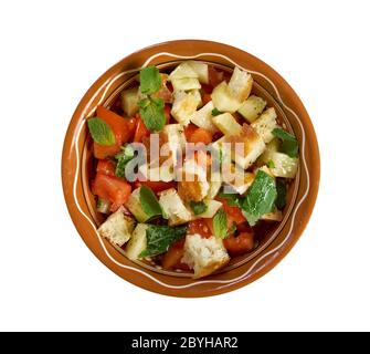 Fattoush - Lebanese Salad Stock Photo