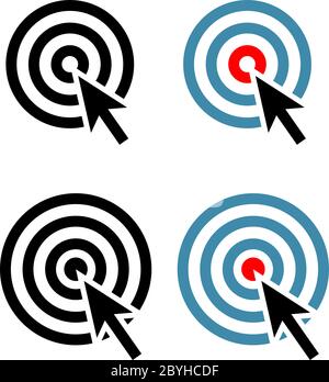 Target Icon Vector Illustration Stock Vector