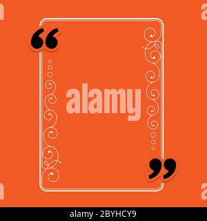 Quotation Mark Speech Bubble Vector Illustration Stock Vector