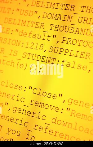 HTML codes Stock Photo