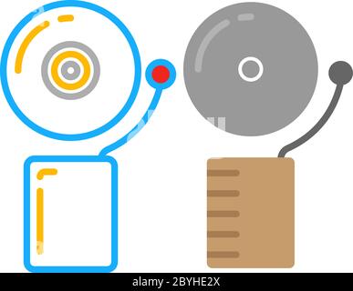 Electric Door Bell Vector Illustration Stock Vector