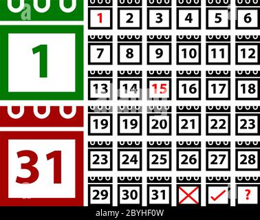 Calendar Icon Vector Illustration Stock Vector