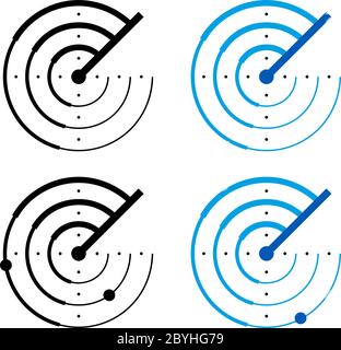 Radar Icon Vector Illustration Stock Vector
