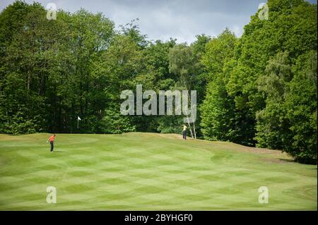 18-hole Golf Course at Foxhills Country Club, Surrey, Uk Stock Photo