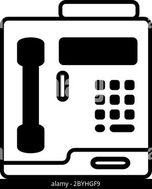 Pay Phone Icon Vector Illustration Stock Vector