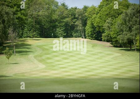 18-hole Golf Course at Foxhills Country Club, Surrey, Uk Stock Photo