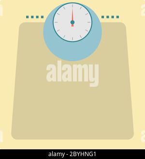 Bathroom Scale Vector Illustration Stock Vector