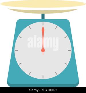 Kitchen Scale Icon Vector Illustration Stock Vector