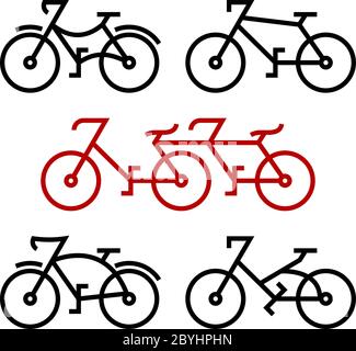 Bicycle Icon Vector Illustration Stock Vector