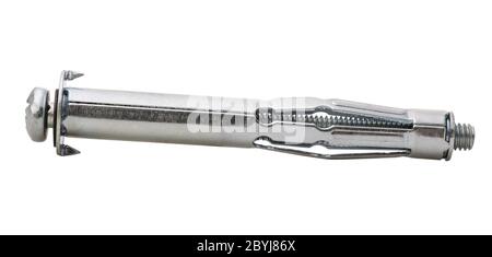 Anchor bolt for brick and concrete walls, isolated on white background Stock Photo