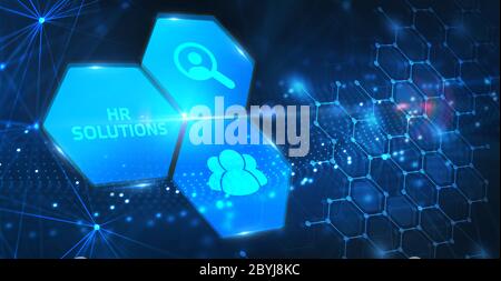 Business, Technology, Internet and network concept. Hr Solutions. Stock Photo