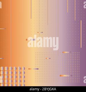 abstract background with cylinders and squares Stock Vector
