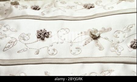 Detail of wedding dress - close-up photo Stock Photo