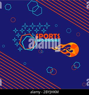 Sport background or modern color poster. EPS 10 vector. Stock Vector