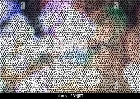 abstract colorful bokeh mosaic background vector illustration Stock Vector