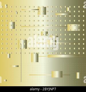 abstract background with 3d geometric shapes Stock Vector