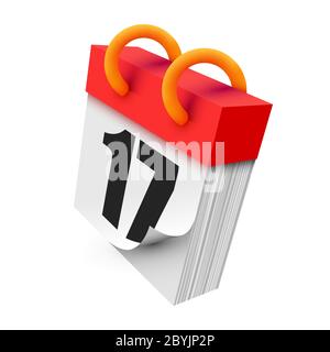 Calendar icon on bright background. Mark the date, holiday, important day concepts. Vector illustration. Stock Vector
