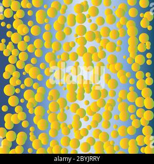 bubbles on blue background Stock Vector