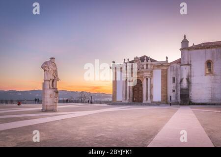 Campus and students, University of Coimbra Stock Photo