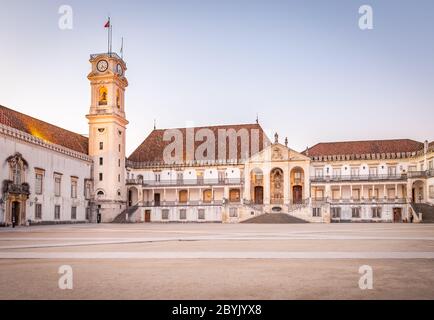Campus and students, University of Coimbra Stock Photo