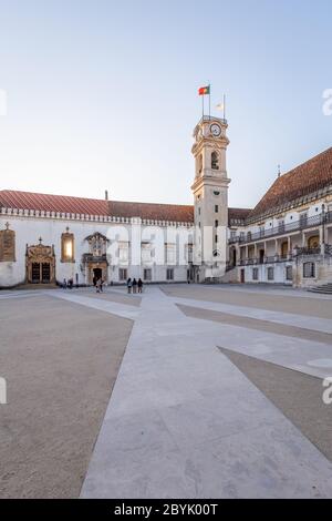 Campus and students, University of Coimbra Stock Photo