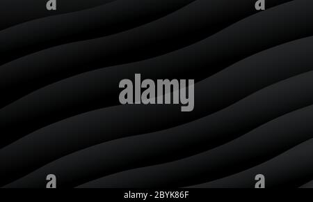 Black abstract modern vector background for applications, web, app. EPS 10 vector. Stock Vector