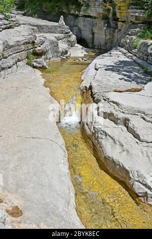 Rock formations near the village of Papingo in Epirus, Greece Stock ...