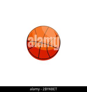 Basketball ball, sport ball or different game ball icon in modern colour design concept on isolated white background. EPS 10 vector. Stock Vector