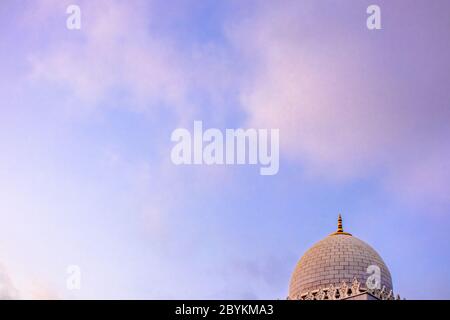 palm trees in middle east - united arab emirates Stock Photo