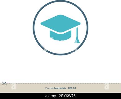 Educate Vector Logo, Circle Icon Template Illustration Design. Vector EPS 10. Stock Vector