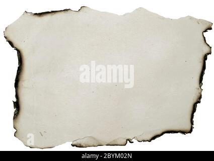 burnt paper Stock Photo