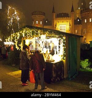 Christmas Market, Bedburg-Hau, Germany Stock Photo