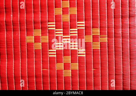 red mat texture background Stock Photo