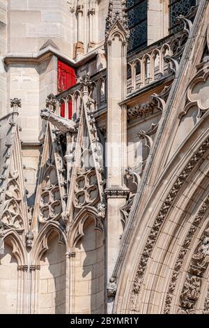 Stonework at the Chateau de Vincennes, Paris, France Stock Photo
