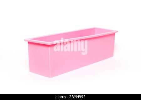 silicone mold for soap isolated on white background Stock Photo