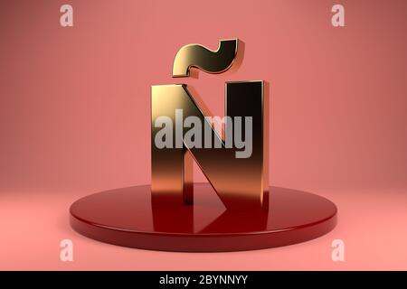 Golden Letter E Uppercase Wallpaper 3d Rendering 3d Illustrator Stock Photo Alamy