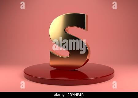 Golden Letter A Uppercase Wallpaper 3d Rendering 3d Illustrator Stock Photo Alamy