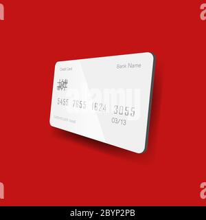 Сredit card icon flat on isolated background. EPS 10 vector. Payment concept. Stock Vector