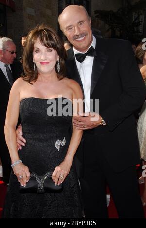 Dr. Phil McGraw and wife Robin at the 34th Annual Daytime Emmy Awards - Arrivals held at the Kodak Theatre in Hollywood, CA. The event took place on Friday, June 15, 2007. Photo by: SBM / PictureLux - File Reference # 34006-6257SBMPLX Stock Photo