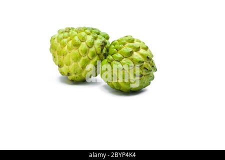 Custard Apple isolated on white background Stock Photo