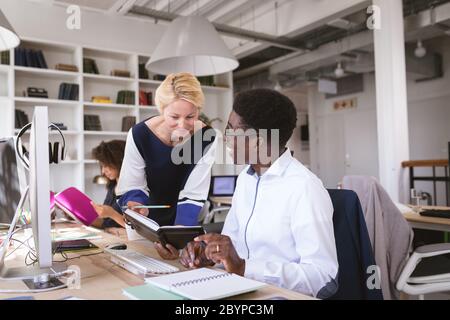 Multi races businesspeople working together Stock Photo