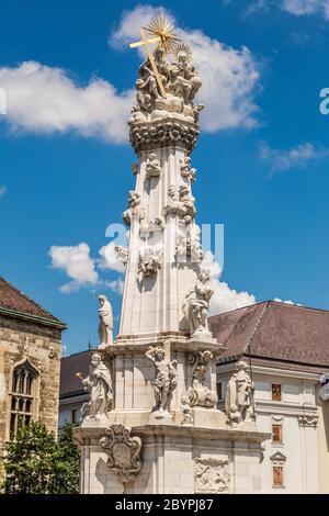 Holy trinity column in Budapest Stock Photo