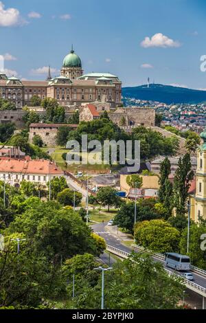 Budapest Royal Palace morning view. Stock Photo