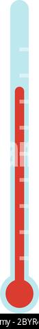 Laboratory thermometer vector icon flat isolated Stock Vector