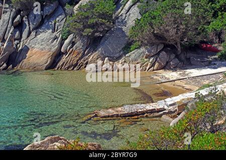 Palau, Sardinia, Italy. Cala Martinella beach Stock Photo