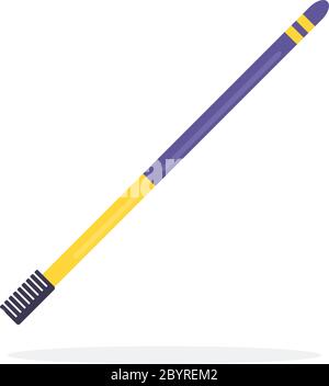 Eyebrows comb vector flat isolated Stock Vector