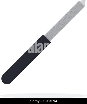Nail file vector flat isolated Stock Vector